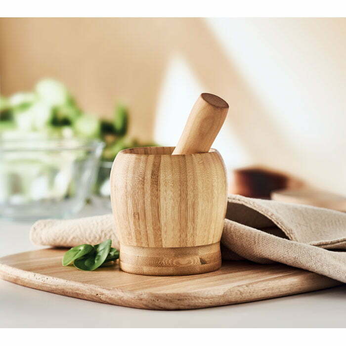 Bamboo Pestle & Mortar