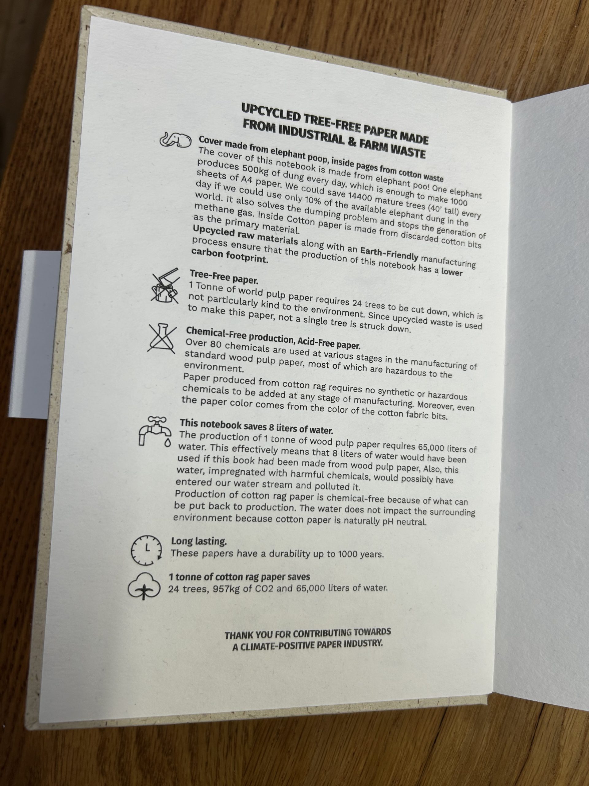 Elephant Poo Notebook A5 - Image 5