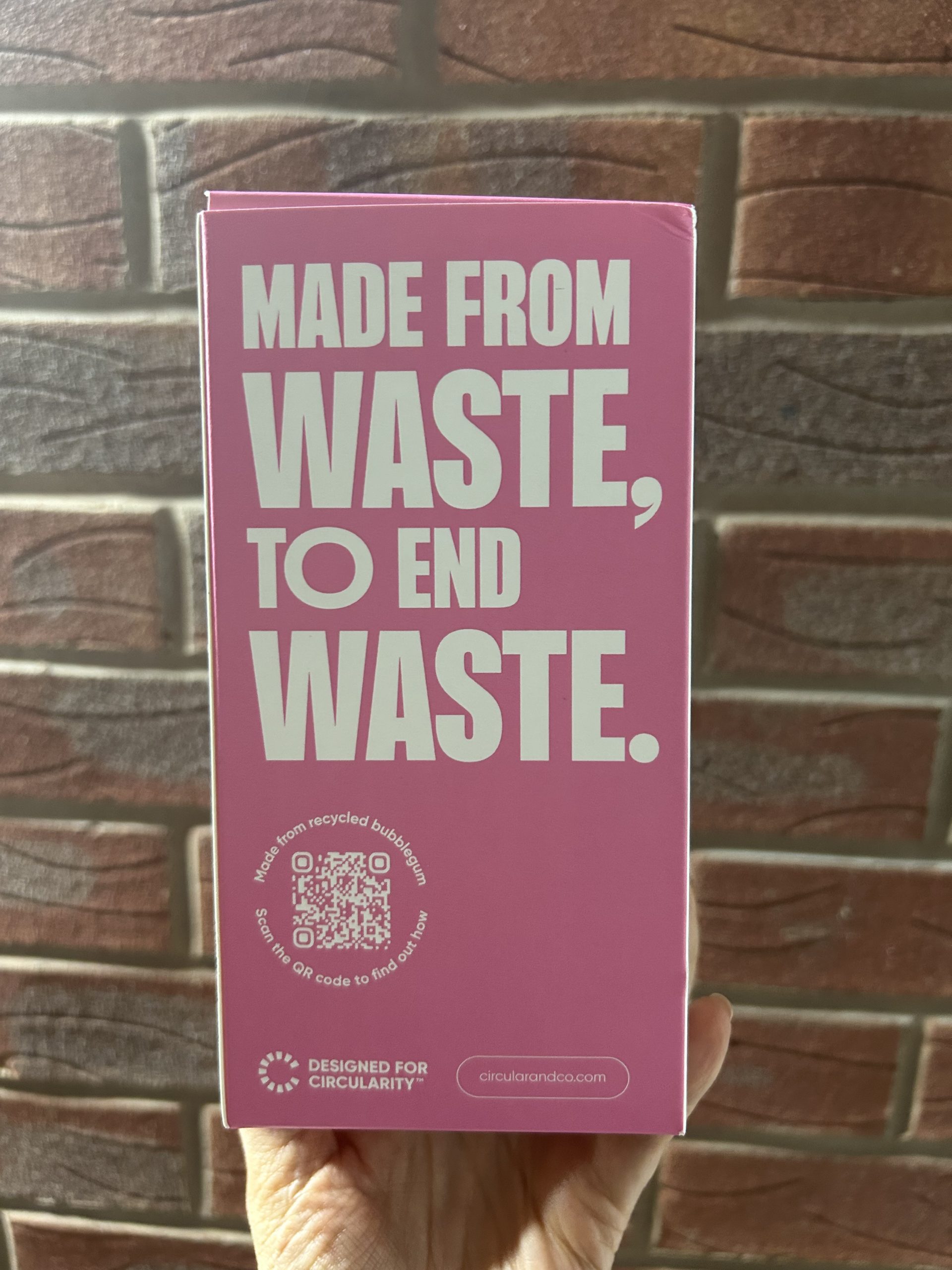 Recycled Bubble Gum 12oz Coffee Cup - Image 3